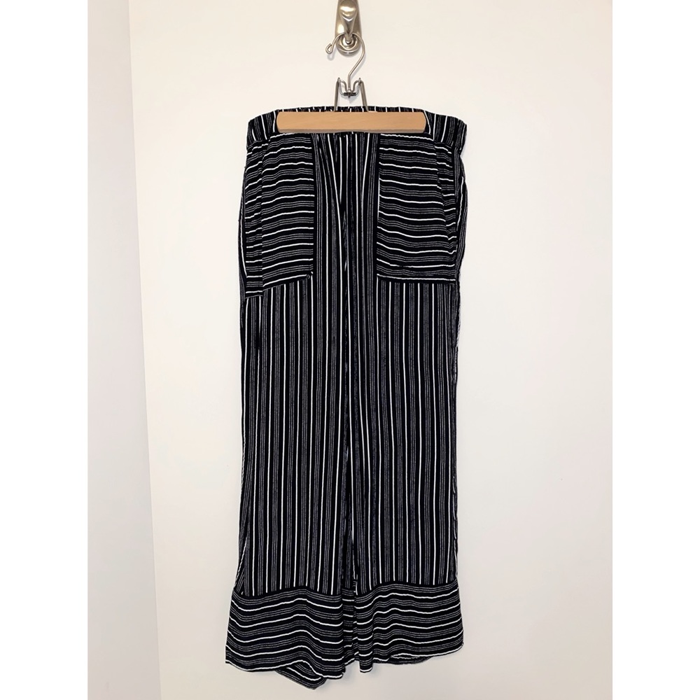 LOFT black and white striped pants women’s size S.